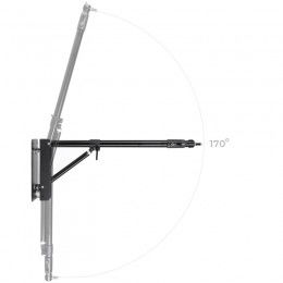 Wall mount stand for salon 75cm - 130cm. Put lights on the wall or ceiling.