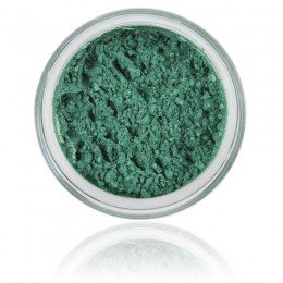 Cień mineralny do powiek Ocean | 100% Pure Mineral & Vegan. Makijaż mineralny, mocny zielony / połyskujący kolor.