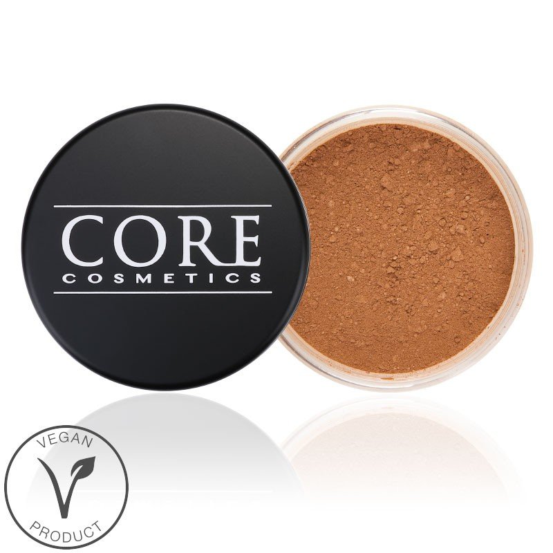 Core Cosmetics Milk Chocolate Mineral Foundation passar bäst till solbruna varma hudtoner och är det bästa valet