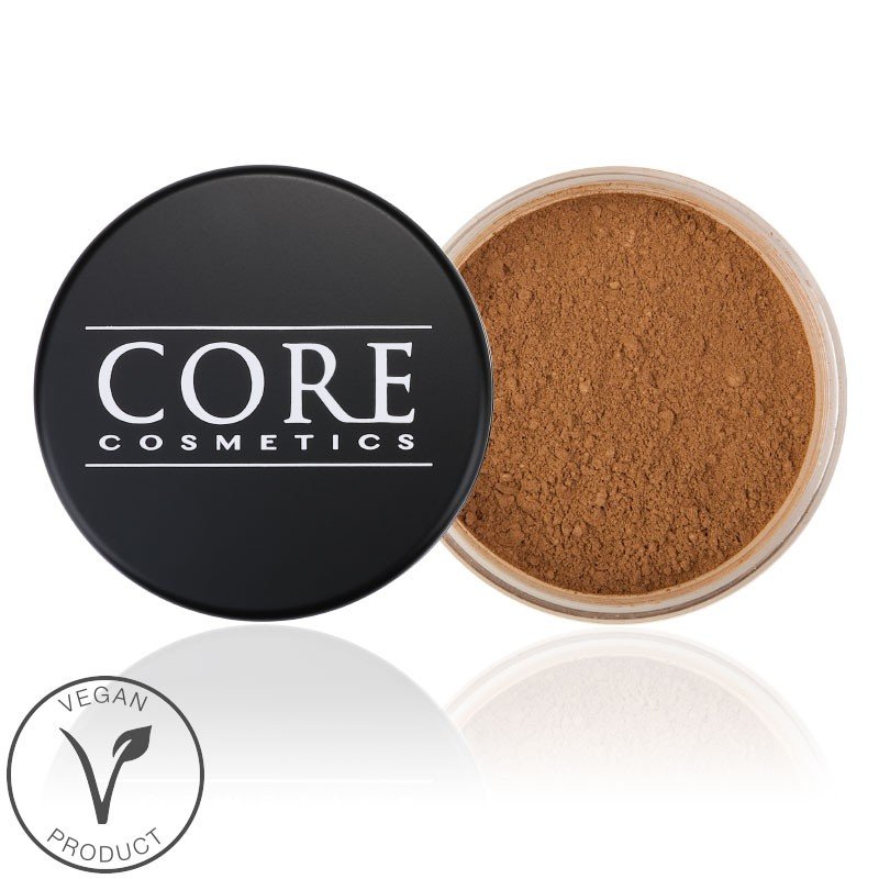 Core Cosmetics Caramel Mineral Foundation är våran mörkaste kulör med neutral hudton