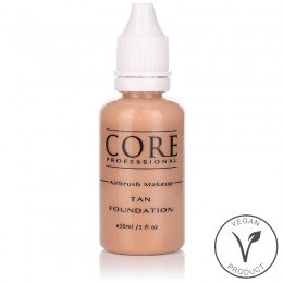 Airbrush Makeup Foundation Tan - Vegan - ej djurtestad och naturliga ingredienser.